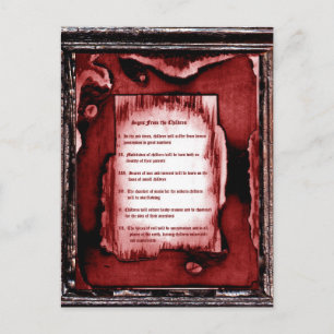 Zeichen der Kinder Postkarte