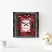 Zeichen der Kinder Quadratische Wanduhr (Zuhause)