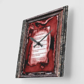 Zeichen der Kinder Quadratische Wanduhr (Winkel)