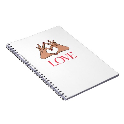 Zeichen der Liebe Notizblock (Rechte Seite)