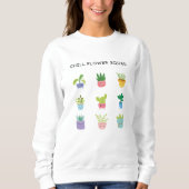 Zeichen der niedlichen Blume Sweatshirt (Vorderseite)
