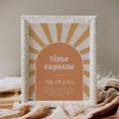 Zeichen der rosa Sun Time Kapsel