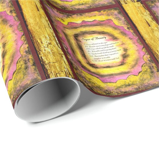 Zeichen der Schönheit Geschenkpapier (Rolleneckpunkt)