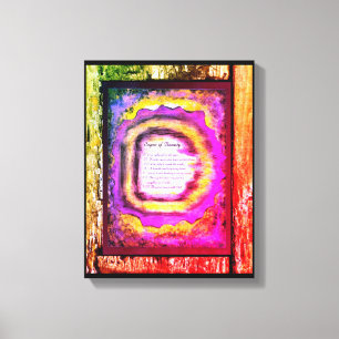 Zeichen der Schönheit Leinwanddruck