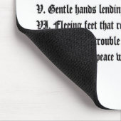 Zeichen der Schönheit Mousepad (Ecke)