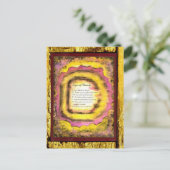 Zeichen der Schönheit Postkarte (Stehend Vorderseite)