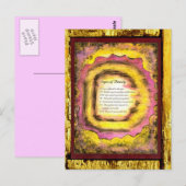 Zeichen der Schönheit Postkarte (Vorne/Hinten)