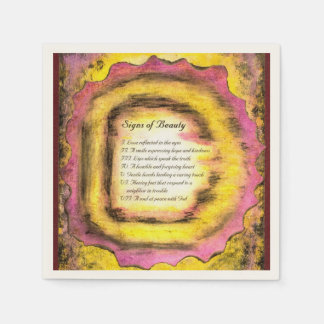 Zeichen der Schönheit Serviette