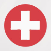 Zeichen der Schweiz Etiketten (Design 2)