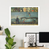 Zeichen der Venezianischen ArbeiterGilde der Sägem Poster (Heimbüro)