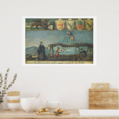 Zeichen der Venezianischen ArbeiterGilde der Sägem Poster (Küche)