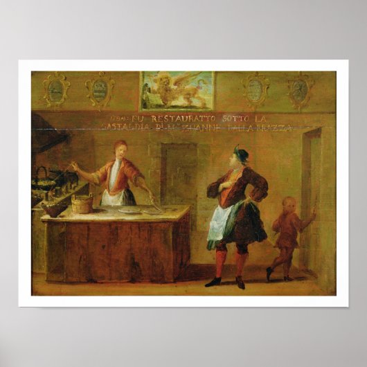 Zeichen der Venezianischen Konditorei (Panel) Poster (Vorne)