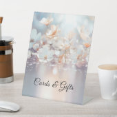 Zeichen der weißen Pfirsichblütentablette Sockelschild (In SItu)