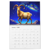 Zeichen der Zodiakalbilder mit Sternen Kalender (Jan 2027)