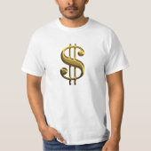 Zeichen des Dollar-Atlasses zuckte T - Shirt (Vorderseite)
