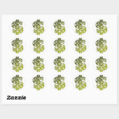 Zeichen des Dollars Runder Aufkleber (Blatt)