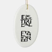 Zeichen des Elektroingenieurs Keramik Ornament (Rechts)