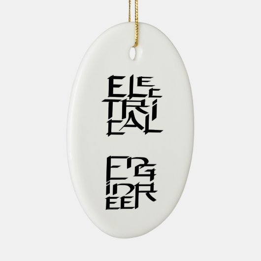 Zeichen des Elektroingenieurs Keramik Ornament (Rechts)