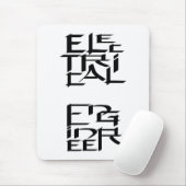 Zeichen des Elektroingenieurs Mousepad (Mit Mouse)