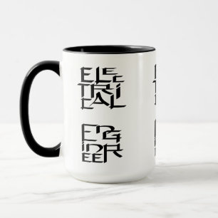 Zeichen des Elektroingenieurs Tasse