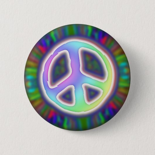 Zeichen des Friedens - Pastelle Button (Vorderseite)