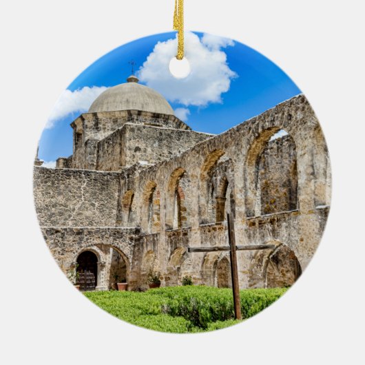 Zeichen des Glaubens, Mission San Jose, Keramik Ornament (Hinten)