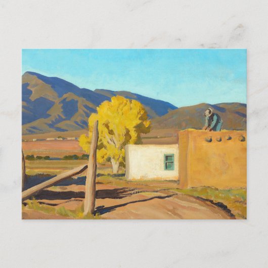 Zeichen des Herbstes 1931 von Maynard Dixon Postkarte (Vorderseite)