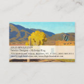 Zeichen des Herbstes 1931 von Maynard Dixon Visitenkarte (Rückseite)