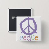 Zeichen des Kindes Friedens Button (Vorne & Hinten)