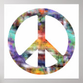 Zeichen des künstlerischen Friedens Poster (Vorne)