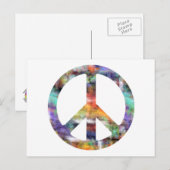 Zeichen des künstlerischen Friedens Postkarte (Vorne/Hinten)