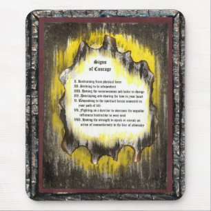 Zeichen des Mutes Mousepad