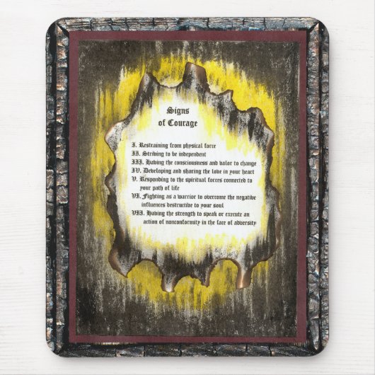 Zeichen des Mutes Mousepad (Vorne)