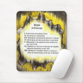 Zeichen des Mutes Mousepad (Mit Mouse)