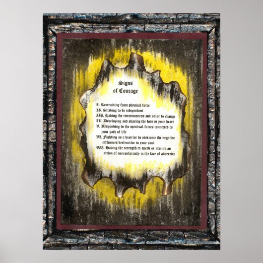 Zeichen des Mutes Poster (Vorne)