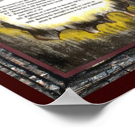 Zeichen des Mutes Poster (Ecke)