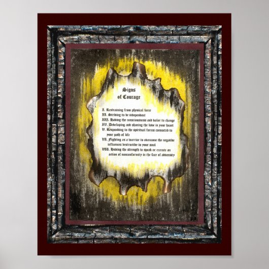 Zeichen des Mutes Poster (Vorne)