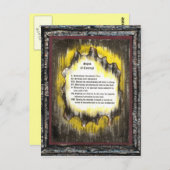 Zeichen des Mutes Postkarte (Vorne/Hinten)