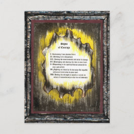 Zeichen des Mutes Postkarte