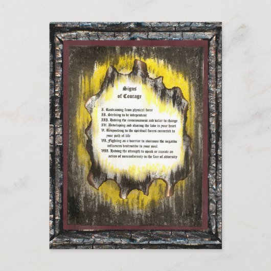 Zeichen des Mutes Postkarte (Vorderseite)