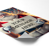 Zeichen des Weihnachtsmanns: Zeichnen Sie Ihre Wei Poster (Ecke)