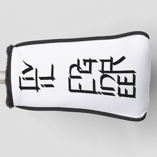 Zeichen des zivilen Ingenieurs Golf Headcover (Vorderseite)