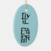 Zeichen des zivilen Ingenieurs Keramik Ornament (Rechts)