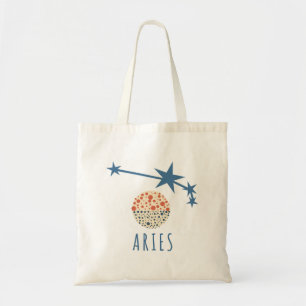 Zeichen des Zodiac Aries Tragetasche