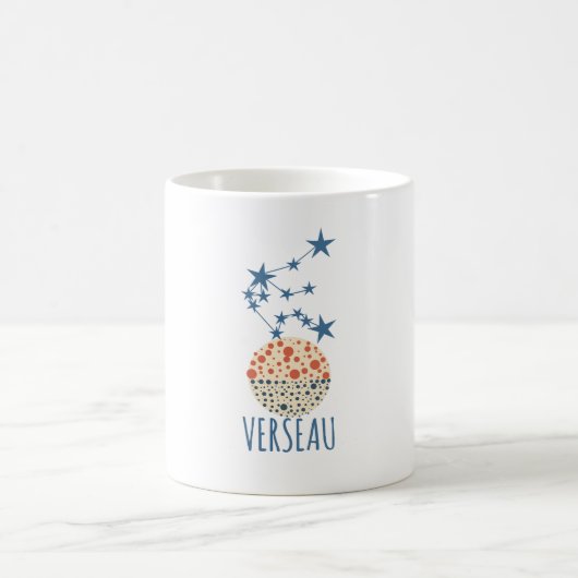 Zeichen des Zodiac Verseau Kaffeetasse (Mittel)