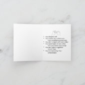 Zeichen einer echten Freundschaft Faltkarte Karte (Innenseite)