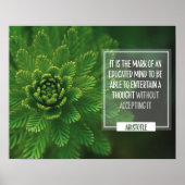 Zeichen eines gebildeten Geistes Poster (Vorne)