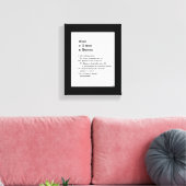 Zeichen eines Souls in Not Leinwanddruck (Insitu (Wohnzimmer))
