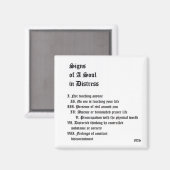 Zeichen eines Souls in Not Magnet (Vorderseite/Rückseite)