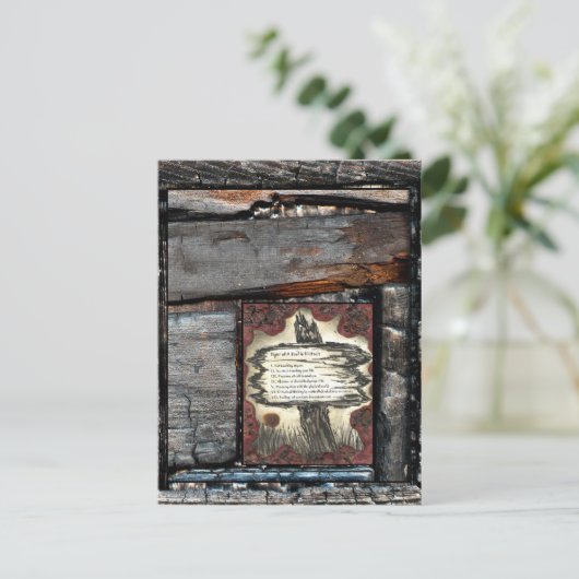 Zeichen eines Souls in Not Postkarte (Stehend Vorderseite)